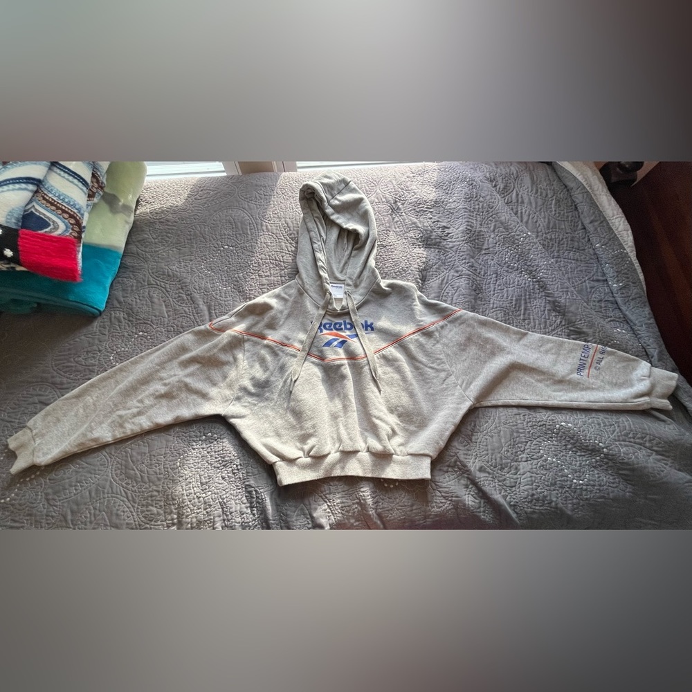 Reebok cropped hoodie